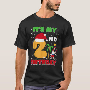 It s My 2nd Birthday Summer Xmas 2 Years Old Kids  T-Shirt