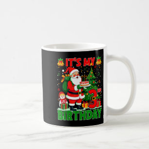 It’s My 3rd Birthday Santa Christmas Outfit 3 Year Coffee Mug
