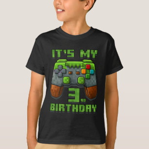 It’s My 3rd Birthday Shirt Gamer Video Pixel Game 