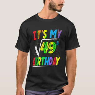 It s My 49th Birthday Mathematics Math Lover 7th B T-Shirt