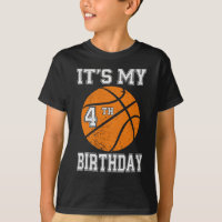 It’s My 4th Birthday Basketball Design