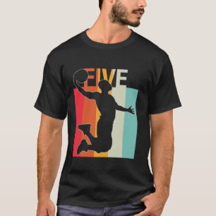 It s My 5th Birthday Basketball Lover Gifts Vintag T-Shirt