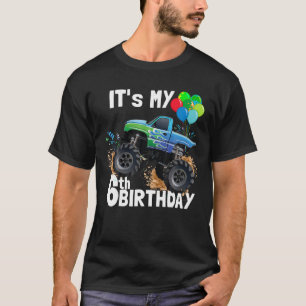It s My 6th Birthday Monster Truck 6th Birthday Bo T-Shirt