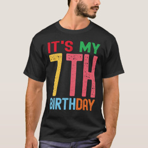 It s My 7th Birthday Birthday Party Celebration D T-Shirt