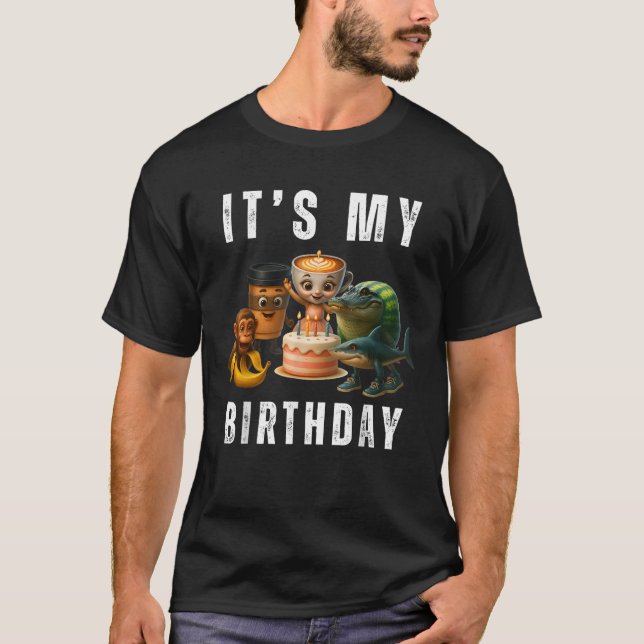 It s My Birthday Italian Brainrot Meme Kids Teen G T-Shirt (Front)