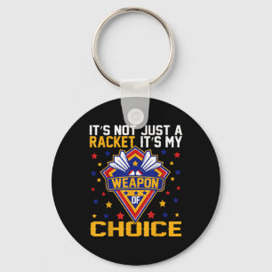 It’s My Weapon Of Choice Badminton Game Day Outfit Key Ring