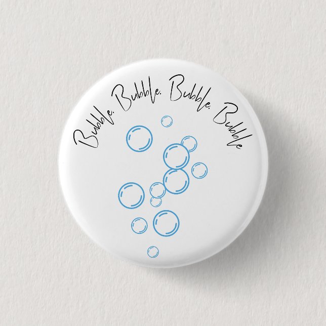 It’s nobody’s fault bubbles up 3 cm round badge (Front)