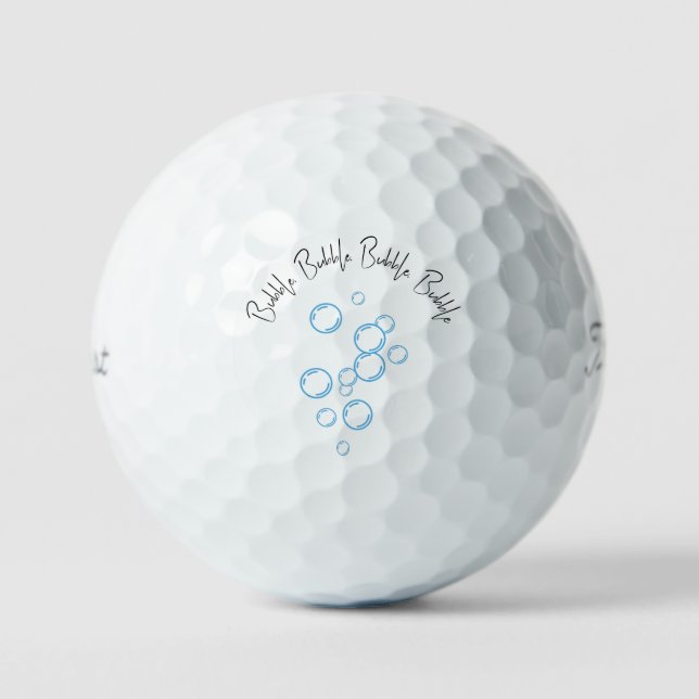 It’s nobody’s fault bubbles up golf balls (Front)
