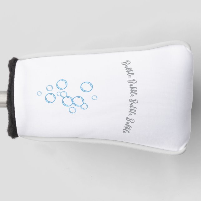 It’s nobody’s fault bubbles up  golf head cover (Front)