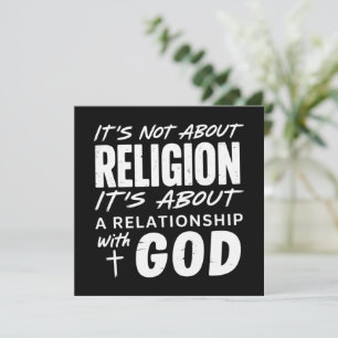 It’s Not About Religion Faith Statement Spiritual  Invitation