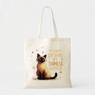 It’s Not Cat Hair, It’s Siamese Glitter Tote Bag