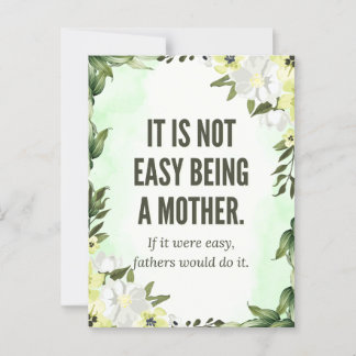 "It’s Not Easy Being a Mother" – The Golden Girls Postcard