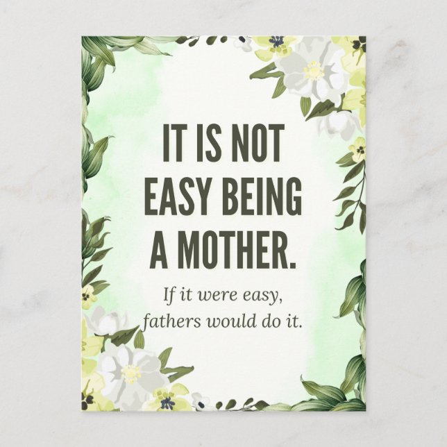 "It’s Not Easy Being a Mother" – The Golden Girls  Postcard (Front)