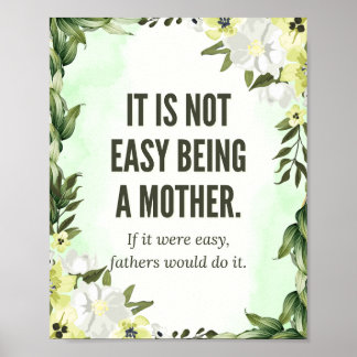 "It’s Not Easy Being a Mother" – The Golden Girls Poster
