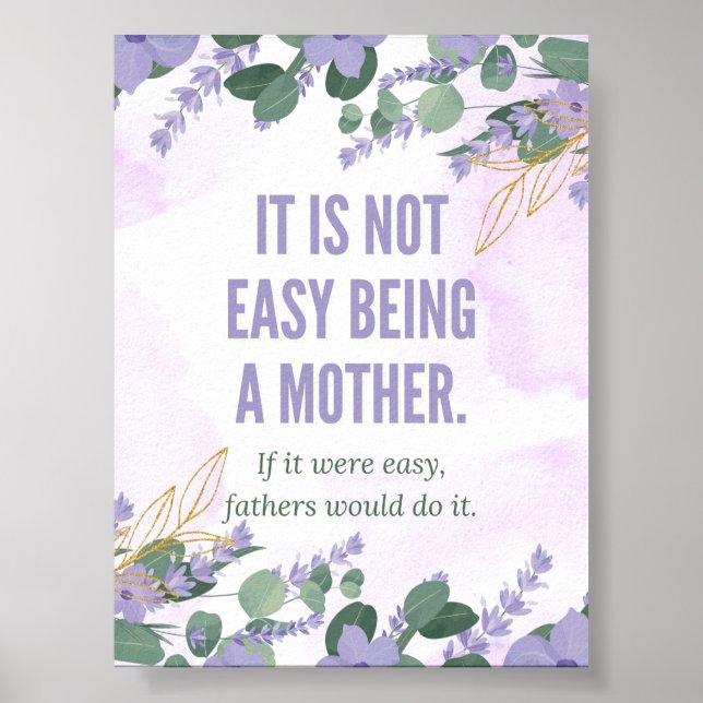 "It’s Not Easy Being a Mother" – The Golden Girls  Poster (Front)