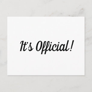 It’s Official! Elopement Wedding Announcement