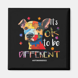 It’s Ok To Be Different - Autism Awareness Dog Magnet