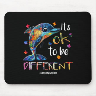 It’s Ok To Be Different - Autism Awareness Dolphin Mouse Mat