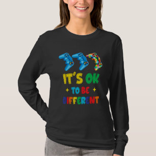 It S Ok To Be Different Autism Awareness Gaming T-Shirt