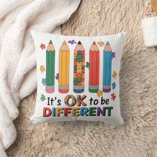 It’s OK to be Different Autism Awareness Teacher Cushion
