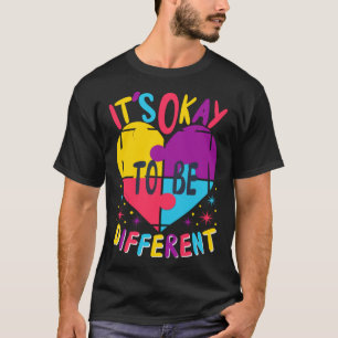 It s ok to be different Autism Child Awareness Kin T-Shirt
