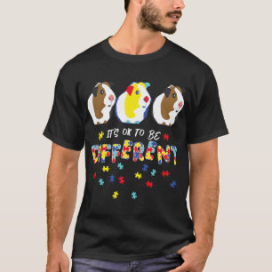 It S Ok To Be Different Cool Autism Awareness Thre T-Shirt