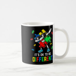 It’s Ok To Be Different Dabbing Puzzle Autism Awar Coffee Mug