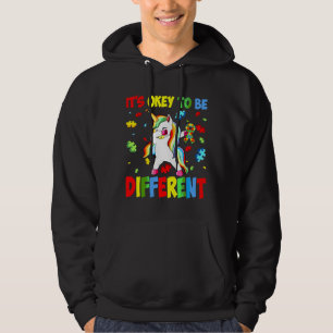 It S Ok To Be Different Support Unicorn Autism Awa Hoodie