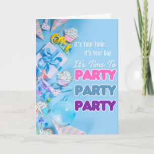 It’s Party Time (Jeremiah 29:11) Birthday Card