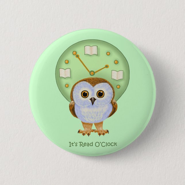 It’s Read O'Clock 6 Cm Round Badge (Front)
