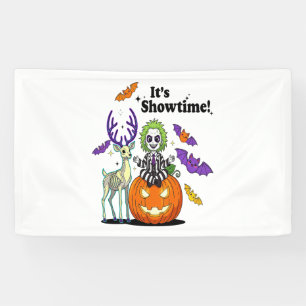 It’s Showtime Funny Halloween Banner