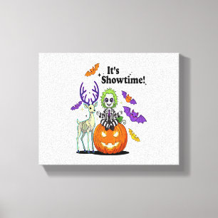 It’s Showtime Funny Halloween Canvas Print