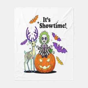 It’s Showtime Funny Halloween Fleece Blanket