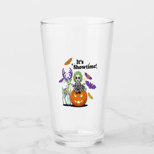 It�s Showtime Funny Halloween Glass