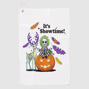 It’s Showtime Funny Halloween Golf Towel