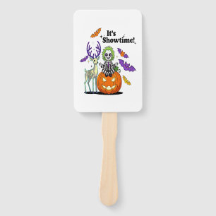 It�s Showtime Funny Halloween Hand Fan