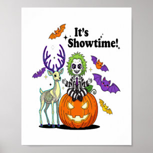 It’s Showtime Funny Halloween Poster