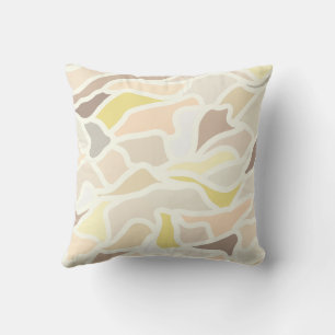It’s So Ivory Geometric Abstract Pattern  Cushion