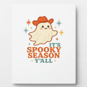 It’s Spooky Season Y’all Cowboy Boo Plaque