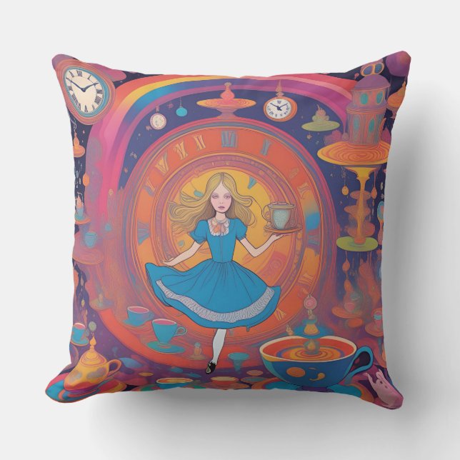 It’s Tea Time Alice Cushion (Front)