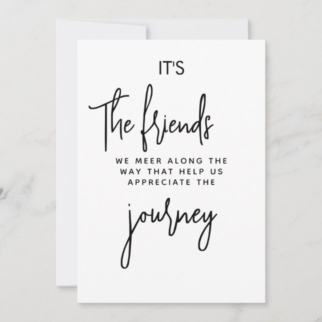 It’s the Friends We Meet Along the Way Holiday Card (Front)