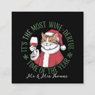 It’s the Most Wine-derful Time of the Year Square Business Card