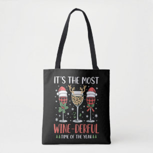 It’s the Most Wine-Derful Time of the Year Wine  Tote Bag