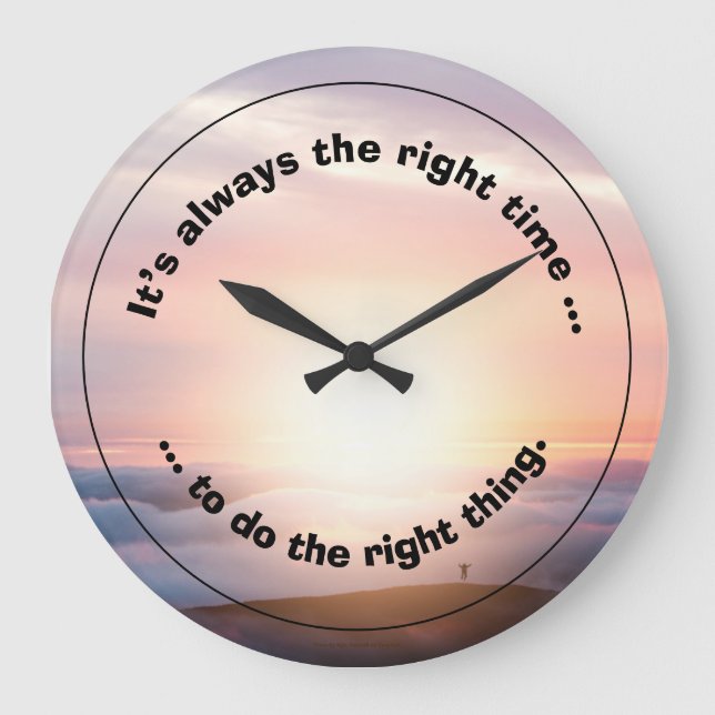 It’s the right time, large clock (Front)