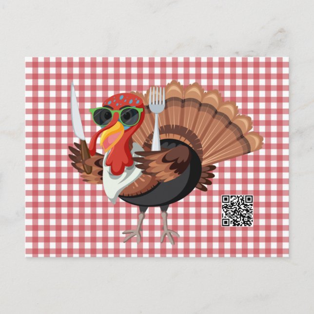 It’s Turkey Time Postcard  (Front)