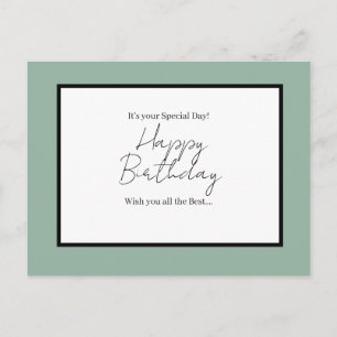 It’s Your Special Day – Happy Birthday Postcard