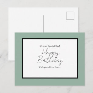 It’s Your Special Day – Happy Birthday Postcard