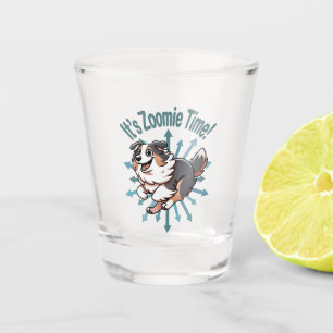 It’s Zoomie Time Australian Shepherd Shot Glass