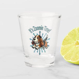 It’s Zoomie Time Basset Hound Shot Glass