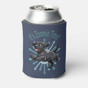 It’s Zoomie Time Black Lab Can Cooler